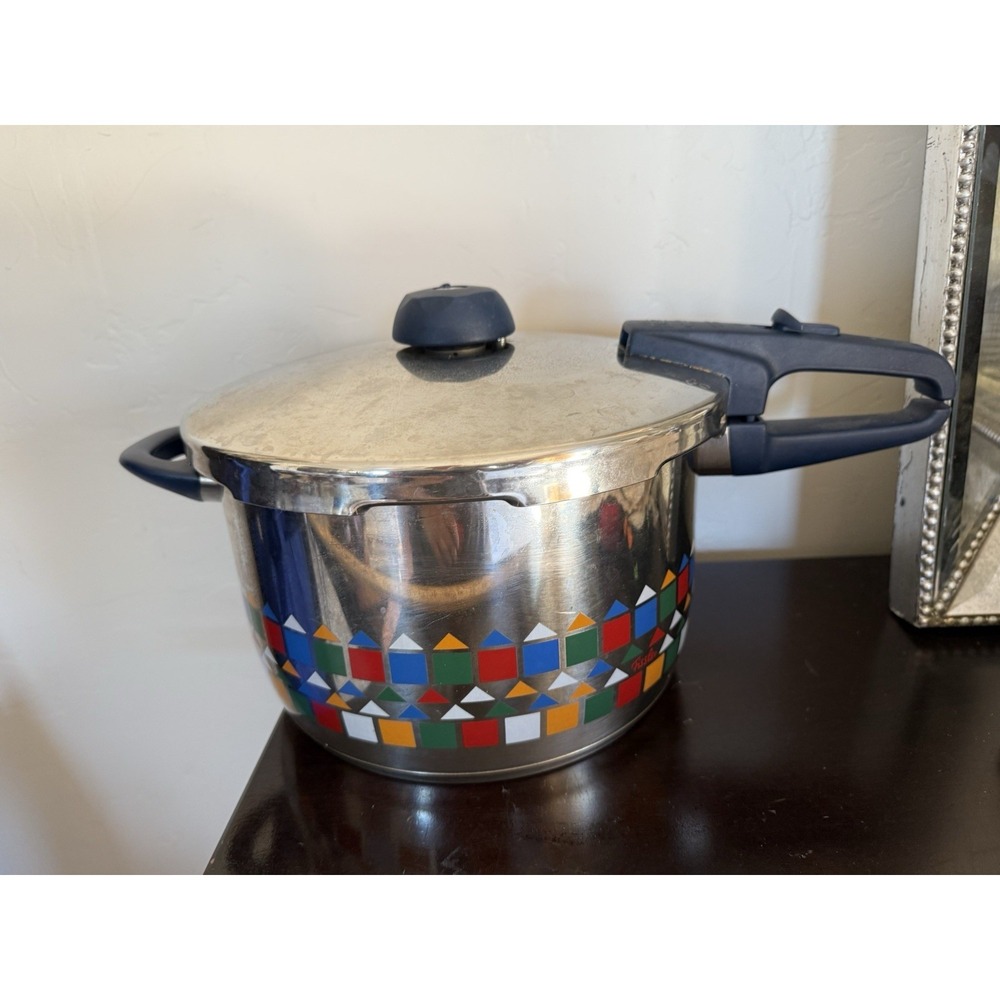 Fissler Vitavic Dot Stock Pot +‎ Lid MCM IAF Stainless Steel Germany 8.0L 4803
